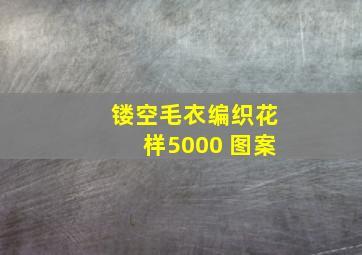 镂空毛衣编织花样5000 图案